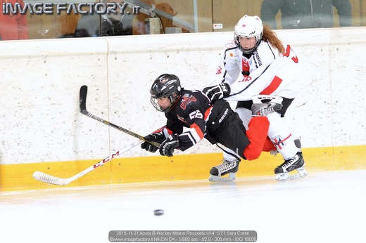 2015-11-21 Aosta B-Hockey Milano Rossoblu U14 1371 Sara Conte